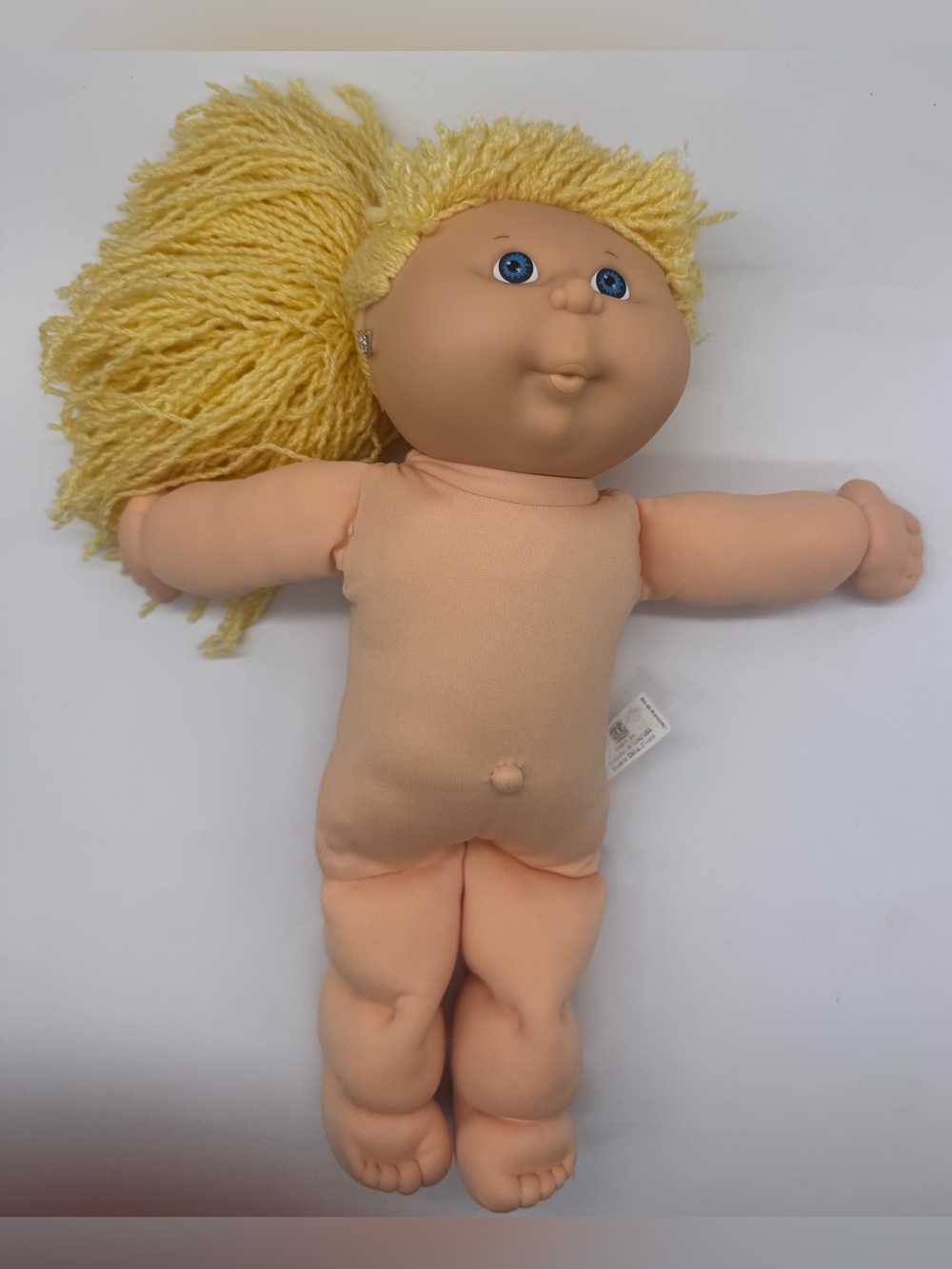 Vintage 1990’s Blonde Yarn Hair and Pierced Ears Cabbage Patch Kids
